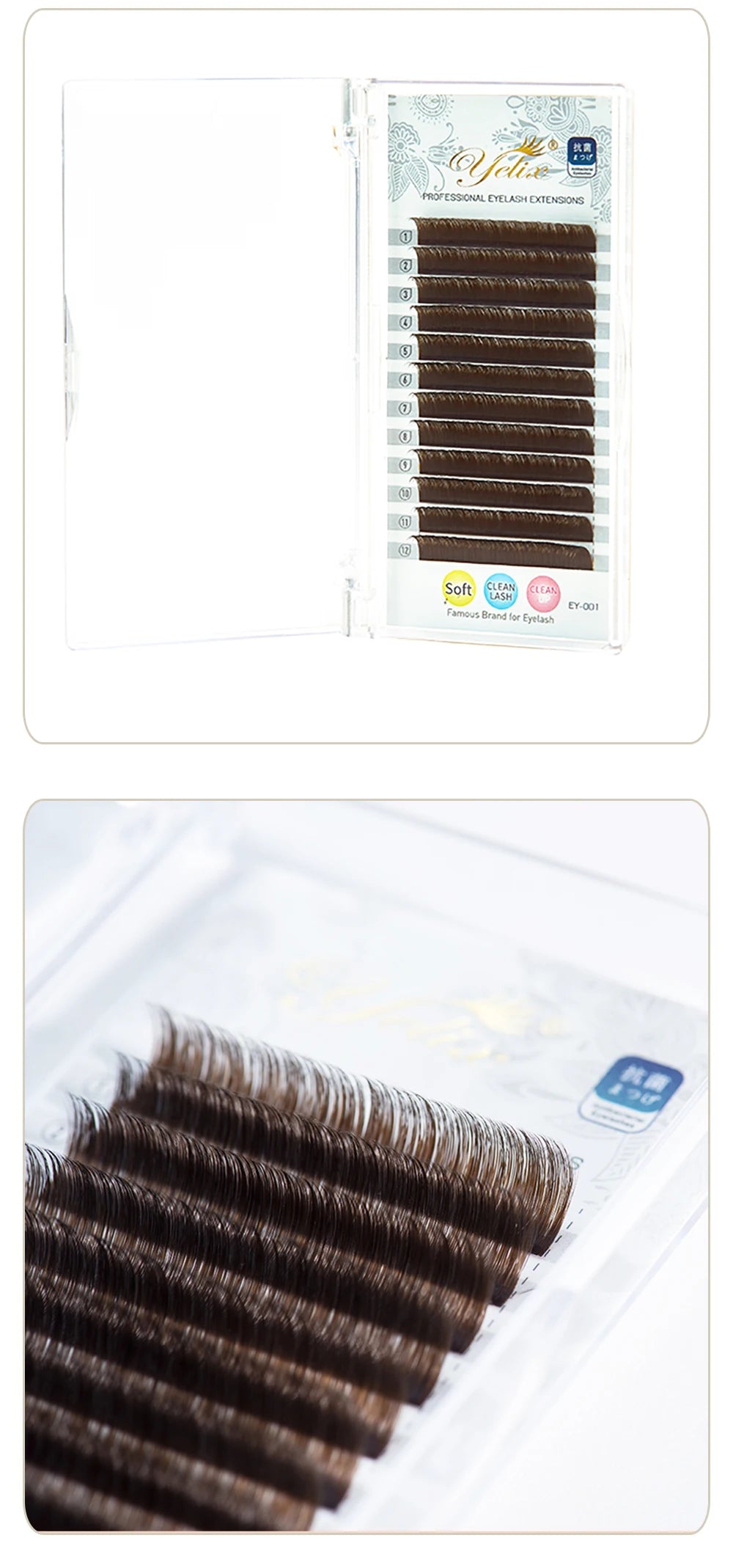 Yelix Camellia – Cils Easy Fan Brun Naturel, Volume Russe - Blinksy